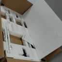 48x24 Inches Whole Piece Electric Standing Desk, Seamless One Piece Height Adjustable Sit to Stand up Desk for Home Office, Ergonomic Computer Workstation, White