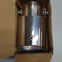 DUSCOKE Stainless Steel Car Exhaust Tip, 2.5" Inlet 3.4" Outlet Chrome Tail Throat Pipe Exhaust Muffler Pipe Tip Fit 1.5"- 2.25" Diameter Pipes, Exhaust Tailpipe Car Modification Accessory (Straight)