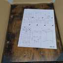 Tv Tray Table, 8-Level Adjustable Height Couch Side Table90 Tilt Angle Adjustments C-Shaped End Table, with Phone & Tablet Slot Sofa Computer Desk for Couch, Sofa, Bed, Chair, Living Room (Brown)