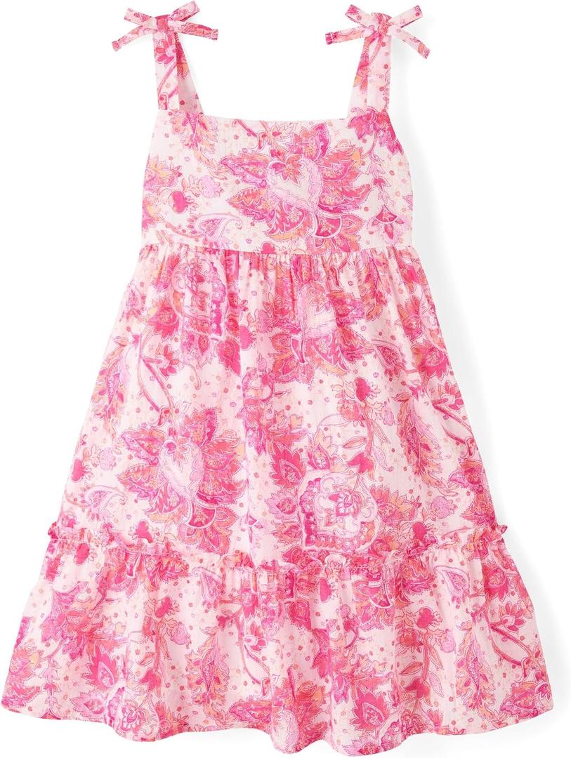 The Children's Place Girls' Casual Sleeveless Tiered Dresses XS