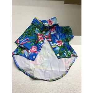 Dog Hawaiian Shirt NewStyle Summer Beach Vest Short Sleeve Pet Clothes Dog Top Floral T-Shirt Hawaiian Tops Dog Jackets Outfits for Small Dogs Breeds Cats Blue, L