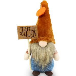 Gehydy Fall Gnomes Plush Autumn Decorations Harvest for Home Handmade Gnomes Figurines Farmhouse Tabletop Festival Holiday Kitchen Party Tiered Tray