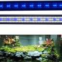 KZKR Aquarium Hood Lighting Fish Tank Light 36 inch - 46 inch for Freshwater and Saltwater Blue and White Light 90cm - 115cm (Blue and White 36-46 inch)