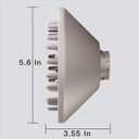 Large Diffuser Attachment Suitable for Shark FlexStyle, Upgraded Larger Shark Diffuser Nozzle for Dryer Rapid and Achieve Wavy, Curly, Coily Hair (White)