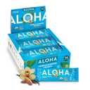 ALOHA Organic Plant Based Protein Bars, Vanilla Almond Crunch, 1.98-Ounce Bars, (Pack of 12) (EXP 09/21/26)