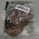 CJL HAIR 2PCs Small Cute Messy Bun Hair Piece for Thin Hair Women Mini Synthetic Curly Bun Scrunchies Updo Hairpieces Sand