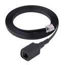 1.5m 6-Pin Radio Accessory Extension Cable for Yaesu Radio Walkie Talkie Mic, Premium Quality, Removable Separation, Outdoor Indoor Use