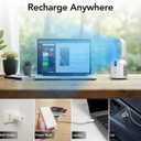 EZ-CHILL 14" Rechargeable Bladeless Tabletop Fan for Bedroom and Home, 5 Speed Settings, Display Screen, Non-Slip Feet, Ideal for Home Office, Quiet Operation, White