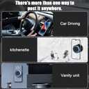 Magnetic Phone Holder for Car, Strong Vacuum Suction Cup, 360 Rotation, Universal Phone Mount for Windshield/Dashboard/Glass/Mirror, Hands-Free Car Accessories, Compatible with iPhone Android (Black)