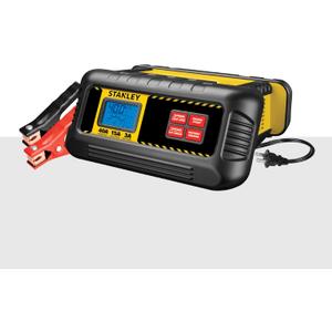 STANLEY BC40BS 15 Amp Battery Charger for Lithium or Lead Acid Batteries with 40 Amp Engine Start, Voltage and Alternator Check