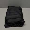 H.VERSAILTEX Blackout Curtain for Bathroom Windows Adjustable Tie Up Shade/Blackout Curtain with Rod Pocket Top (Solid in Jet Black, 42 inches W x 63 inches L, Set of 1)