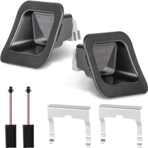 LED License Plate Lights with Metal Retainer Clips for 2003-2018 Dodge Ram 1500 2500 3500 Rear Bumper Tag Lamp 2PCS, 6000K White