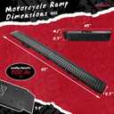 Ruedamann 83" Folding Motorcycle Ramp, 500 lbs Capacity, Black Series