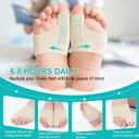 Orthopedic Metatarsal Pads, Foot Pads for Ball Pain Relief, Ball of Foot Cushion with Gel Pad for Women and Men, Morton's Neuroma, Metatarsalgia Support (Black/Large/1pc)