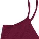 Avanova Women Sexy 2 Piece Pajama Set Ruffle Trim Cami Top and Shorts Sleepwear Set (Red, XS)