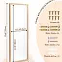 Dry Erase Board for Wall, Large Magnetic Whiteboard, White Board Dry Erase for Decoration/Planning/Kitchen Grocery List/Memo, for Office/School/Home 11.8"x 35.4"