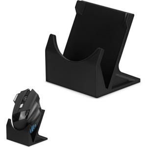 BRAINWAVZ Desktop PC Mouse Stand Holder for Gaming & Office Mice Like Logitech, Razer, Corsair & More - Organize Space and Keep it Clutter-Free! (DM03)