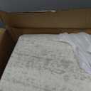 Washable Area Rug for Living, Bedroom & Dining Room, Ultra Soft Faux Wool Retro Large Carpet, Non-Slip/Shedding Low Pile Vintage Print for Home Office Decor, Beige Ivory Cream Brown Camel, 5x7