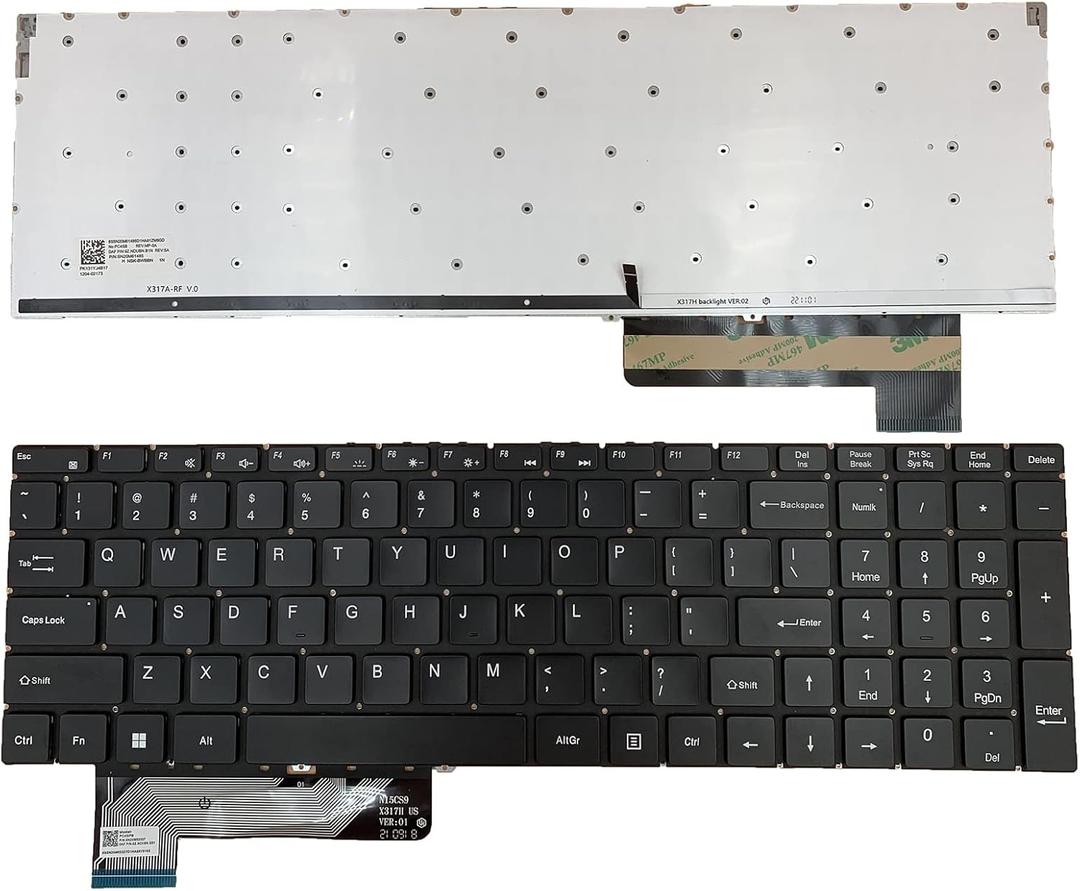 Laptop Replacement US Layout with Backlight Keyboard for Gateway 15 GWTN156 15.6" GWTN156-1 GWTN156-7 GWTN156-7BL GWTN156-7GR 7PR GWTN156-9 GWTN156-9BK GWTN156-4 GWTN156-4BL GWTN156-5