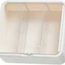 Wall Mount Organizers for Action Figures Model Toy Clear Display Case Featuring Adjustable Shelves Action Figure Storage Box (White)