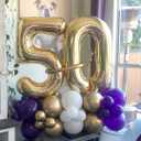 Champagne Gold 3 Balloon Number,40 Inch Light Gold 3 Balloons Big Foil Mylar Helium Number 3 Balloon for Birthday Party Anniversary Decorations