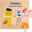 Cali's Books Colors Book for Toddlers 1-3 - Musical Books for Kids, Interactive Talking Baby Sound Book, Educational Song Learning Toys, Sing and Learn Music Toy for Babies