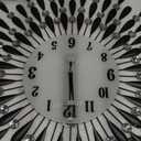 Large Wall Clock Non-Ticking Silent Modern Metal Big Clocks Decorative Wall Clocks for Living Room Dining Room Bedroom Decor, Dia 28 Inch Black, 28.0*28.0 Inch