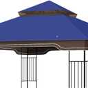 Replacement Gazebo Canopy, 10 x 12 FT Durable Outdoor Roof Cover Fits Regency II Patio Gazebo L-GZ798PST, A101004104, A101004105 (Blue)