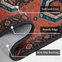 Kitchen Rugs Set of 3, Washable Non-Slip Kitchen Mats for Floor with Rubber Backing, 1'8" x 4'11"