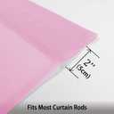 OWENIE Sheer Pink Curtains, Sheer Curtains 84 inch Length 2 Panels Set, Rod Pocket Voile Fimly Sheer Drapes for Living Room/Bedroom, 2pcs, Each 42" W x 84" L