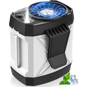 3 x Portable Fan for Under Shirt, Waist Fan Clip On Belt, 4-in-1 Rechargeable Body Fans with LED Light, Phone Stand, Fast Charging 4-Speed Hip Personal Fans for Fishing, Outdoor, Makeup, Kitchen (White)