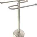 Formosa Design Hardware Freestanding Towel Holder for Bathroom Vanity Countertop (Brushed Nickel)