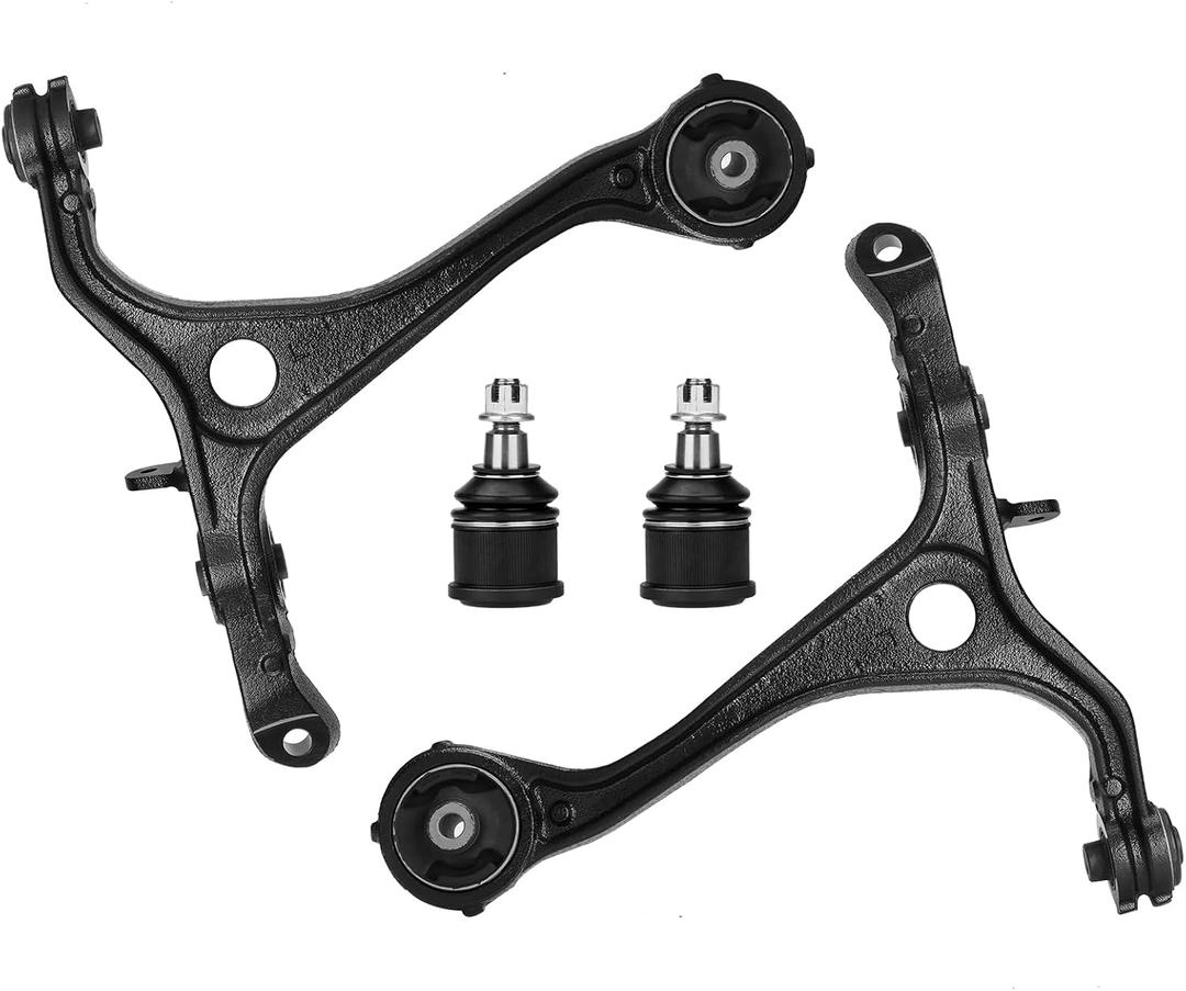 Front Lower Control Arms w/Front Suspension Lower Ball Joints-Left & Right Side Suspension Kits for 2003-2007 Honda Accord, 2004-2008 Acura TSX (4PCs)