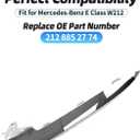 Front Bumper Chrome Trim Molding Compatible with Mercedes Benz E-Class Sedan 2014-2016 W212 E250 E350 E400 E500 E550 (Driver's Side/Left Side: A2128852774)