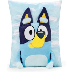Bluey 3D Snuggle Pillow - Super Soft Blue Plush Pillow - Measures 15 Inches