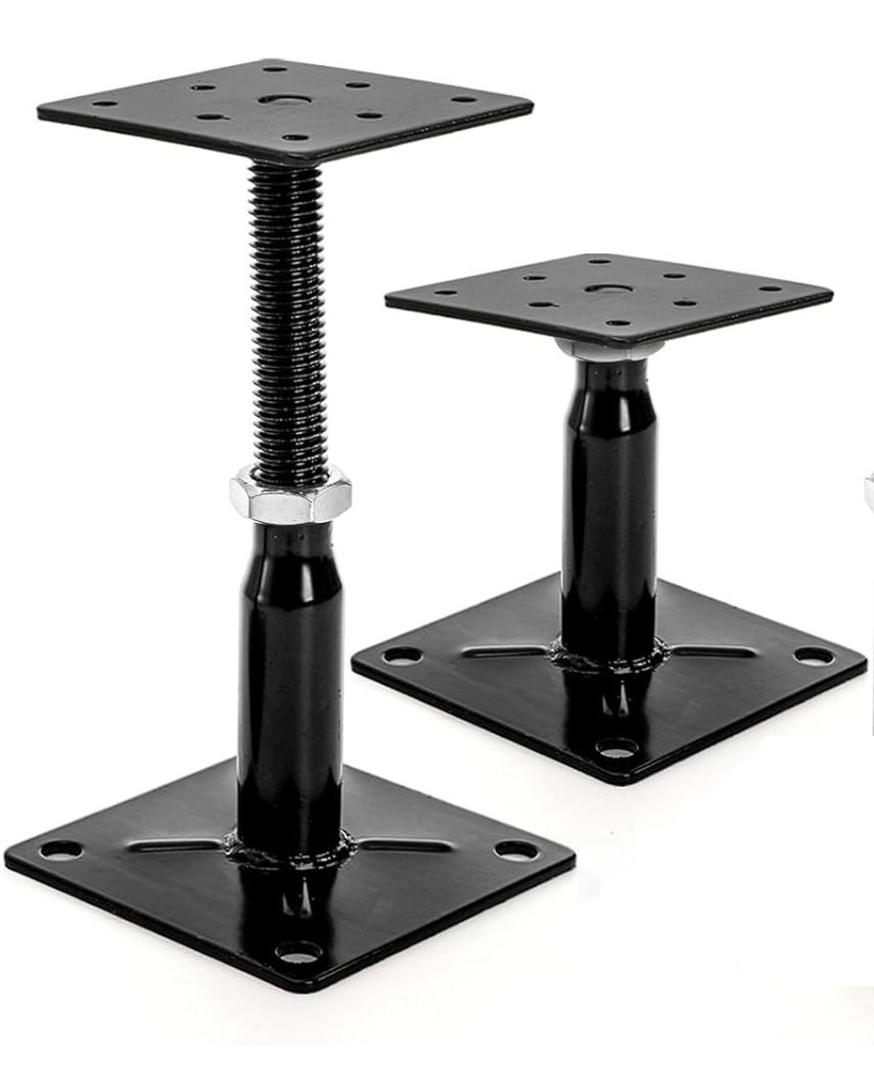 Yarlung 2 Pack Adjustable Support Jacks for Floor, Heavy Duty Screw Jacks House Jack Stand, Floor Joist Jacks Post 4" to 7" for Level and Lift Supports, Floor Straightener, Deck Foundation