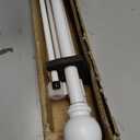 Double Curtain Rod 84 to 120 inch, Adjustable 1 inch Double Drapery Rod Rods for Windows and Doors with Ball Round Finials and Premium Aluminum Brackets Set(84-120",Matte White)