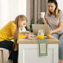 Christian Jesus Kitchen Towels, Green Striped Bible Verse Decorative Hand Tea Towels for Bathroom, Praise God from Whom All Blessings Flow Religious Dish Towel Dishcloth, 16x24 Inch