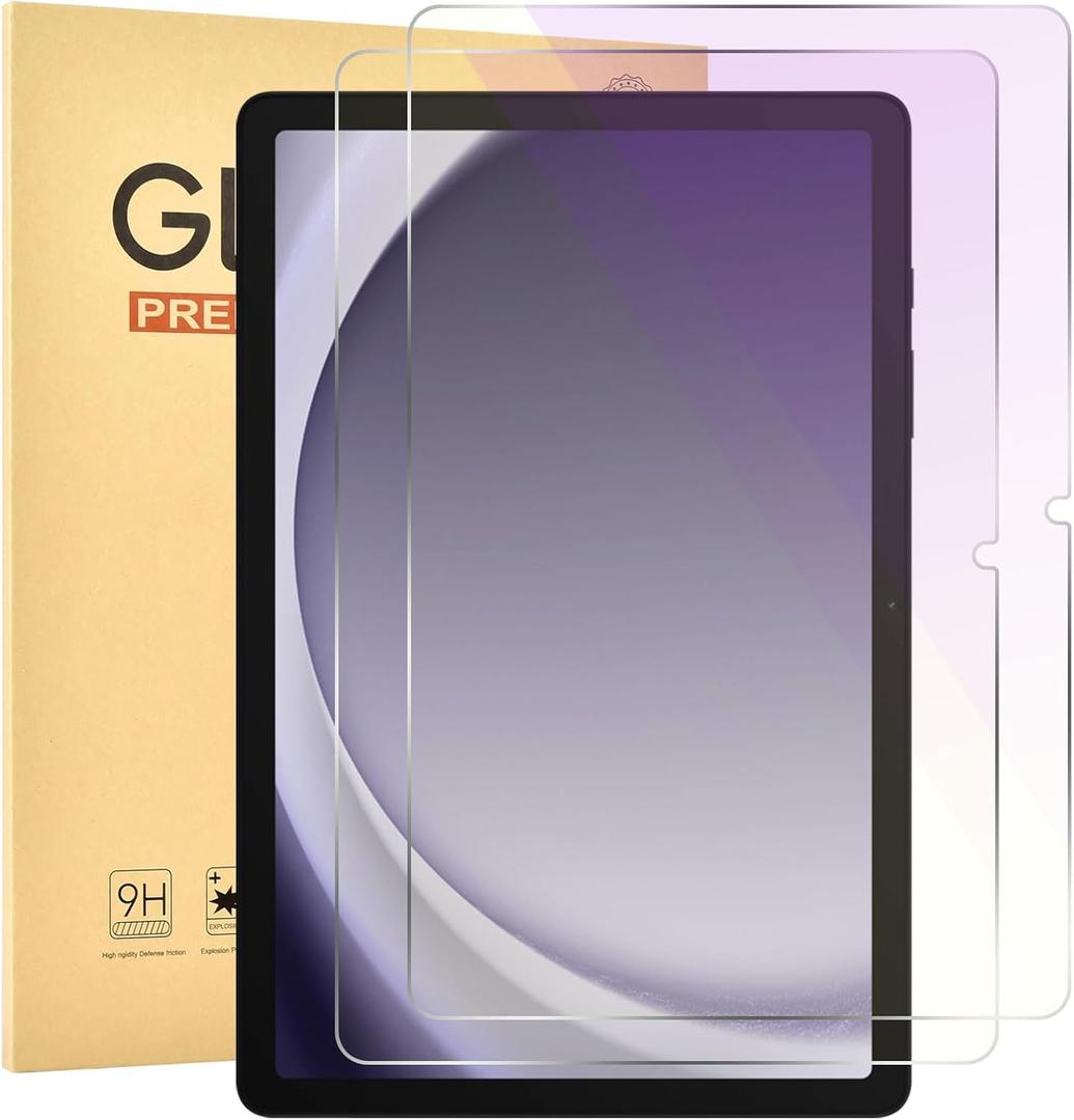 2 Pack Anti Blue Light Screen Protector for Samsung Galaxy Tab A9 Plus [11 inch] 2023,9H Hardness Tempered Glass Film,Anti-uv,Eye Protection,Case Friendly,Touch Sensitive,Anti-Scratch