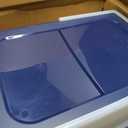 IRIS USA XX-Large Side Entry Cat Litter Box, Open Top Extra Large Litter Box for Big Cats and Multi-Cat Households, High Sided Scatter Shield, Easy to Clean, 30" L x 20" W x 14" H, Navy