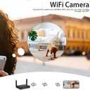 Wireless Smart Clock Mini Camera HD 1080P WiFi Video Recorder Nanny Cam with Motion Detection Remote View Night Vision Indoor Security Camera for Baby/Pet/Home
