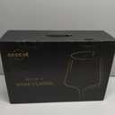 coccot Wine Glasses Set of 6,Crystal White Wine Glasses,Red Wine Glass Set, Wine Glasses Long stem,Clear LeadFree Premium Blown Glassware (18.5oz,6 pack)