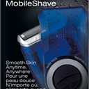 Braun Electric Razor for Men, M60b Mobile Electric Foil Shaver, Washable (1 Count (Pack of 1), Blue)