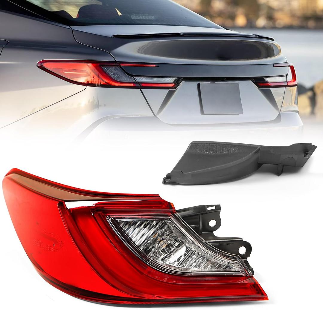 Huray Outer Taillight for Toyota Camry 2025 2026 XES XLE 81560-AQ020 Rear Lamp Brake Light Replacement (Outer Left)