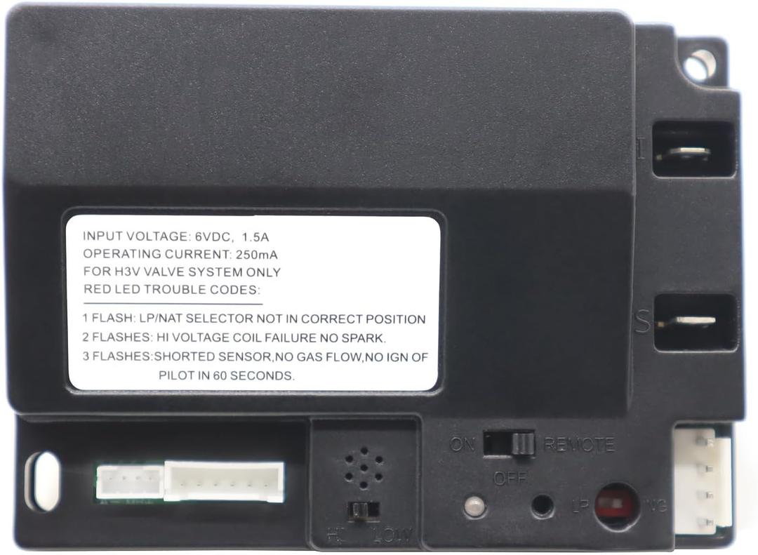 6V Electronic Ignition IPI Fireplace Control Module Compatible with Heatilator, Heat N Glo, Quadra-Fire Fireplaces Replaces 2166-347, 2166-307