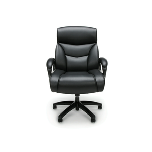 OFM Essentials Collection Big & Tall Bonded Leather Chair, Black