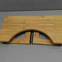 AmazerBath Bamboo Toilet Stool, Foldable Squat Potty Stool for Adults, Non-Slip Poop Stools for Bathroom, 0.59" Thickness Potty Step Stool, Poop Foot Pooping Steps for Kids, 6.8" (Natural Color)