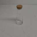 Bormioli Rocco Ypsilon Carafe with Cork Top - 18.5 oz Star Glass Water Pitcher & Juice Carafe with Modern Design Wide Mouth for Ice - Stylish Drinkware for Kitchen or Entertaining, Made in Italy