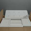 Small HDPE Raised Garden Bed, Elevated Planter Box with Legs, Outdoor All-Weather Planter Raised Beds for Seeds, Herb, Flower, Vegetable (White)