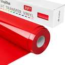 Heat Transfer Vinyl,Red HTV Rolls,12” x 35FT
